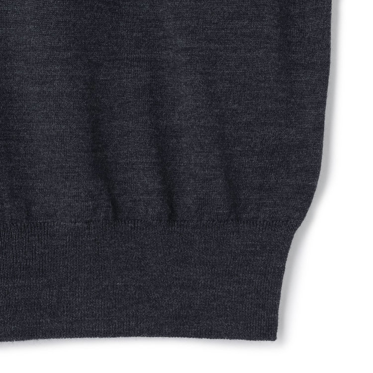 ＪＰコンフォート ネイビー 【JOHN PEARSE comfort navy】【秋冬】ハイネックセーター/ダークグレー/洗える×毛玉レス グレー濃色