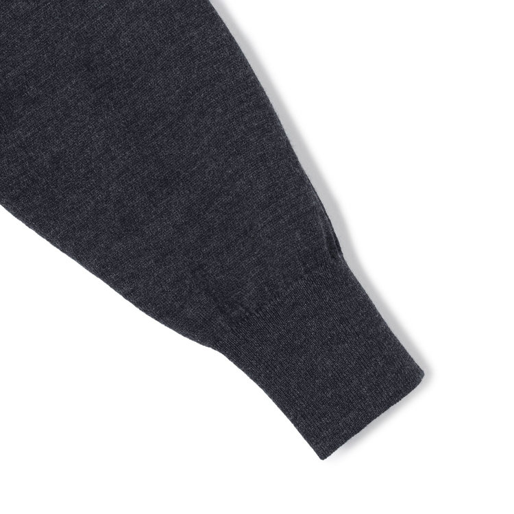 ＪＰコンフォート ネイビー 【JOHN PEARSE comfort navy】【秋冬】ハイネックセーター/ダークグレー/洗える×毛玉レス グレー濃色