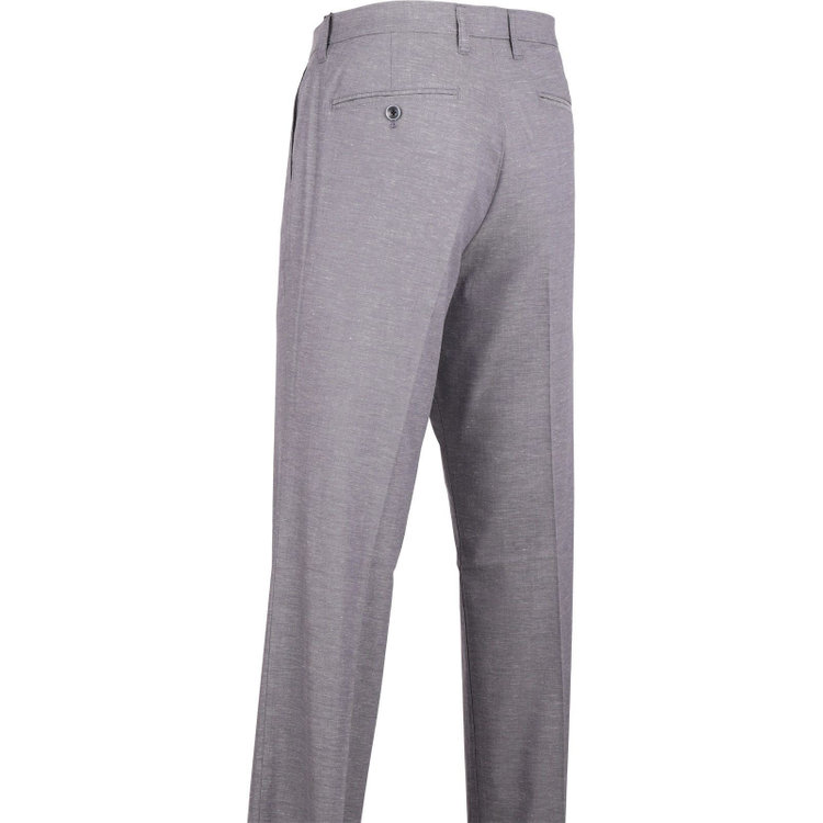 KONAKA　アウトレット 【WEB限定/OUTLET/汚れ・キズ等有】【JOHN PEARSE comfort navy】【春夏】コットンブレンド 0タックパンツ/グレー/COOL　MAX グレー系(灰)