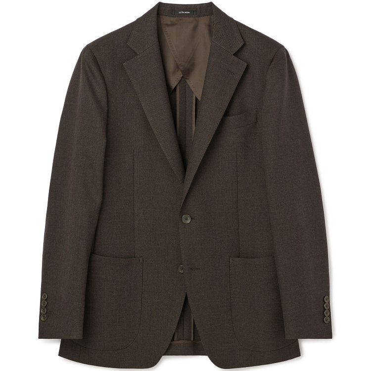 ＪＰコンフォート ネイビー 【JOHN PEARSE comfort navy】【秋冬】TUMUGITO 2釦シングルジャケット セットアップ対応/ ブラウン/ ULTRA MOVE/ウォッシャブル 茶中間