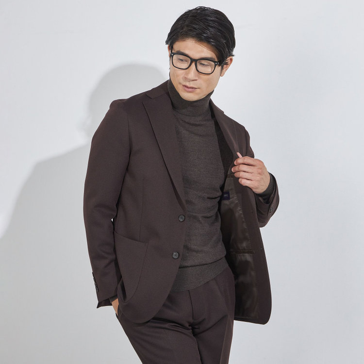 ＪＰコンフォート ネイビー 【JOHN PEARSE comfort navy】【秋冬】タートルネックセーター/ブラウン 茶中間