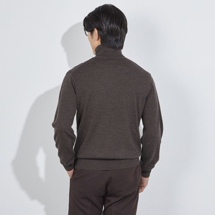 ＪＰコンフォート ネイビー 【JOHN PEARSE comfort navy】【秋冬】タートルネックセーター/ブラウン 茶中間