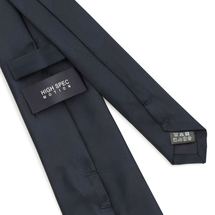 ハイスペックモーション 【発送在庫あり】【HIGH SPEC MOTION】ウォッシャブル ストライプネクタイ 8.0cm幅/ネイビー×シャドー その他