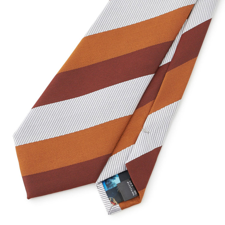 ソノタ（KONAKA用） 【呪術廻戦コラボ】【虎杖 悠仁イメージカラー】シルクブレンドストライプネクタイ/オレンジ その他