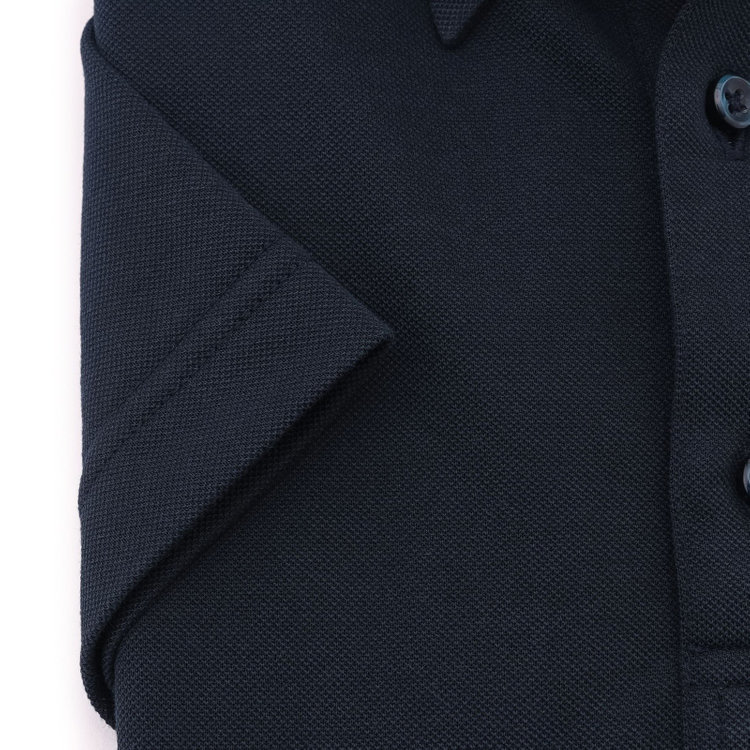 ＪＰコンフォート ネイビー 【半袖】【JOHN PEARSE comfort navy】【ノーアイロン】ボタンダウンビズポロシャツ プルオーバータイプ/ネイビー/ULTRA MOVE/ニット素材 青濃色