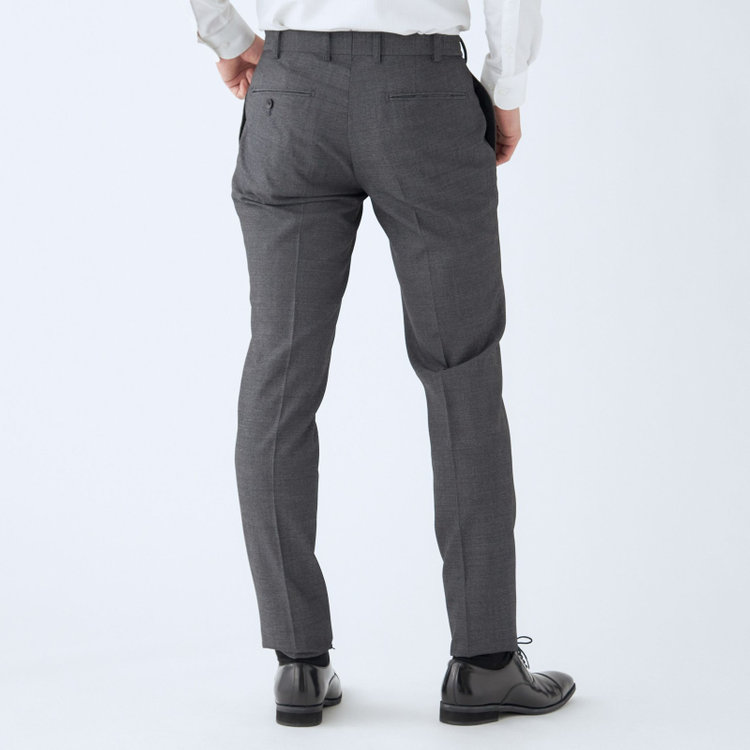 ＪＰ コンフォート 【JOHN PEARSE comfort】【年間】7WAY コーディネイトパンツ付き/2釦シングルスリーピーススーツ ショートタック/ネイビー×ソリッド+グレーパンツ/ウエストシャーリング/ウォッシャブル/ストレッチ/ULTRA MOVEM/※裾上げ必要 紺中間