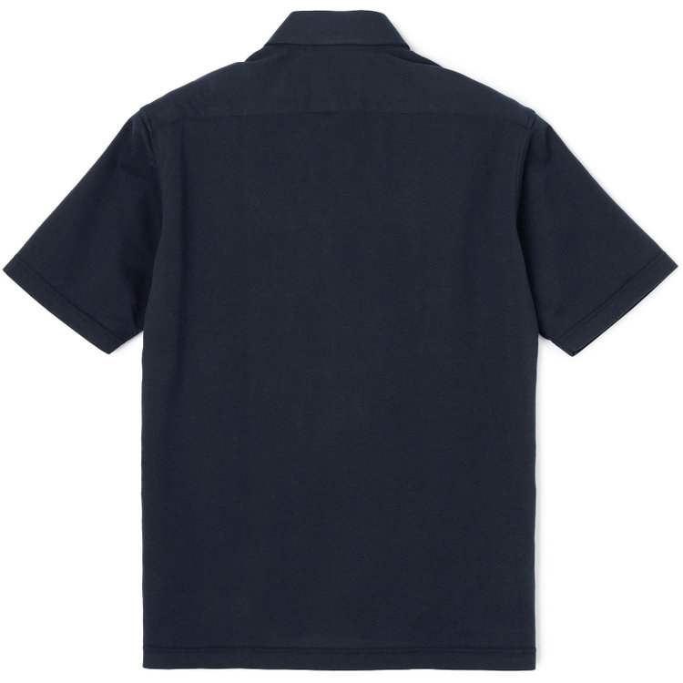 ＪＰコンフォート ネイビー 【半袖】【JOHN PEARSE comfort navy】【ノーアイロン】ボタンダウンビズポロシャツ プルオーバータイプ/ネイビー/ULTRA MOVE/ニット素材 青濃色