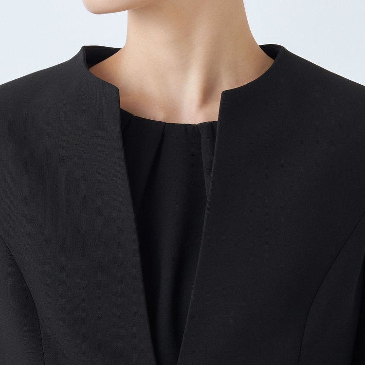 ソノタ（KONAKA用） 【年間】ノーカラーアンサンブルレディースフォーマル 黒