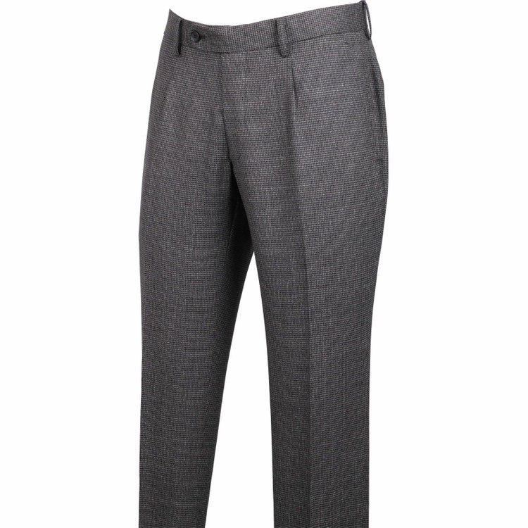 ＪＰ コンフォート 【JOHN PEARSE comfort】【秋冬】2釦シングルスーツ ショートタック/グレー×ハウンドトゥース/REAL GRAY COLLECTION/NEW ZEALAND LIMITED WOOL グレー系(灰)