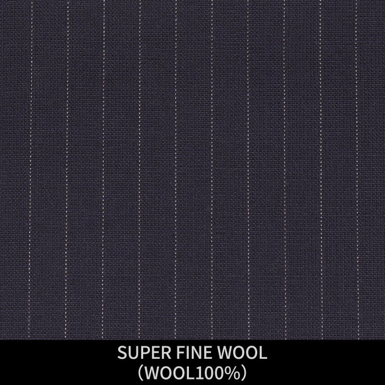 ＪＰ コンフォート 【パターンオーダー】【JOHN PEARSE comfort 6釦2掛ダブル】【春夏】スーツ/SUPER FINE WOOL/ネイビー×ストライプ(WOOL100%) ネイビー系(紺)