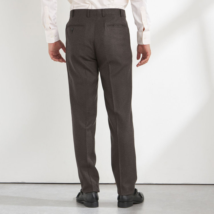 ＪＰ コンフォート 【THE 神 SUIT】【JOHN PEARSE comfort】【秋冬】2釦シングルスーツ ショートタック/ブラウン/ウエストムーブ/REDA ACTIVE/NEW ZEALAND MERINO/SHOWER CLEAN/※裾上げ必要 茶中間