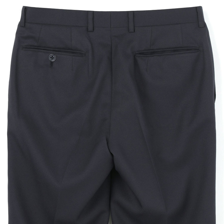 ＵＮＰＲＥＳＳＵＲＥ 【Unpressure】【年間】スリーピース2釦シングルスーツ 0タック/ネイビー×シャドーツイル/ウォッシャブルパンツ/※裾直し必要 紺濃色