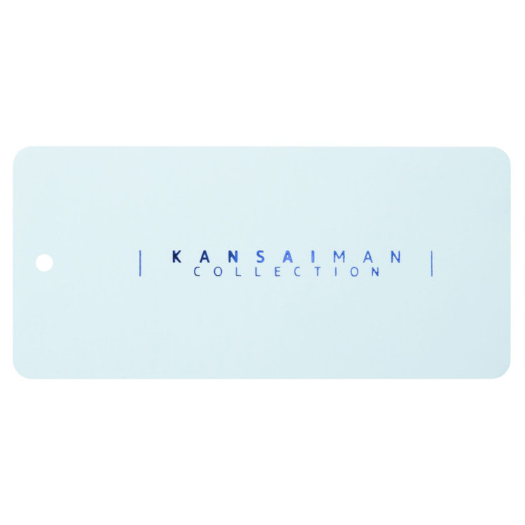 KONAKA　アウトレット 【WEB限定/OUTLET/汚れ・キズ等有】【パーソナルカラーシャツ】【KANSAIMAN collection】【形態安定】【スタイリッシュシルエット】ワイドカラースナップダウンワイシャツ/ペールトーンサックス 青淡色