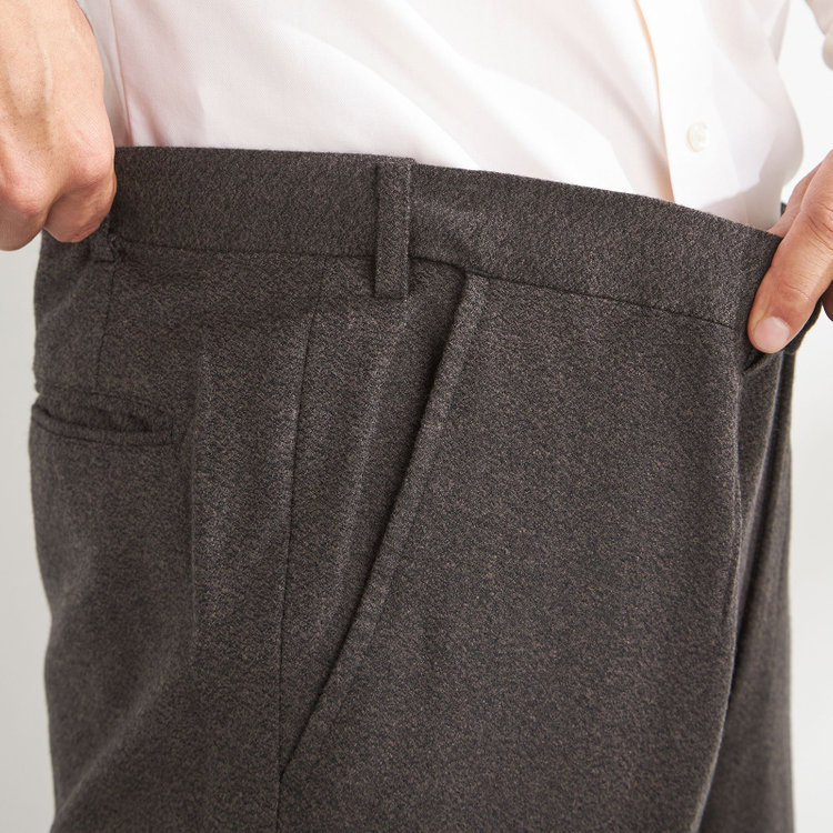 ＪＰ コンフォート 【THE 神 SUIT】【JOHN PEARSE comfort】【秋冬】2釦シングルスーツ ショートタック/ブラウン/ウエストムーブ/REDA ACTIVE/NEW ZEALAND MERINO/SHOWER CLEAN/※裾上げ必要 茶中間