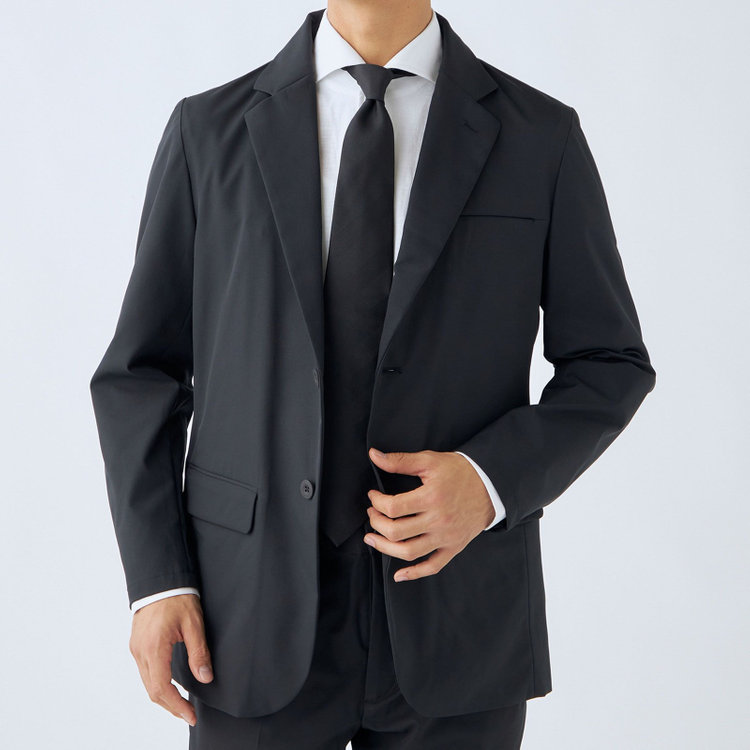 ＵＷＳ ＷＯＲＫ 【ULTRA WORK SUIT/WORK LINE】【年間】セットアップ2釦ジャケット/ブラック 黒