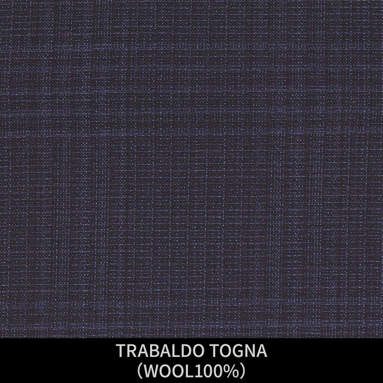 ＪＰ コンフォート 【パターンオーダー】【JOHN PEARSE comfort 6釦2掛ダブル】【春夏】スーツ/TRABALDO TOGNA/ネイビー×チェック(WOOL100%) ネイビー系(紺)