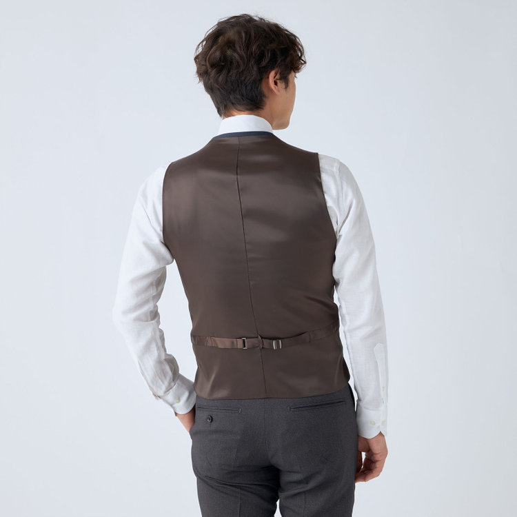 ＪＰ コンフォート 【ULTRA MOVE CROSS】【JOHN PEARSE comfort】【年間】リバーシブルジレ・ベスト/ネイビー×ハウンドトゥース＆グレー×カルゼ その他