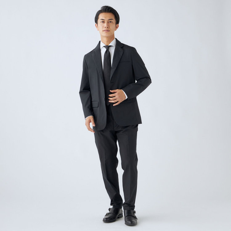 ＵＷＳ ＷＯＲＫ 【ULTRA WORK SUIT/WORK LINE】【年間】セットアップ2釦ジャケット/ブラック 黒