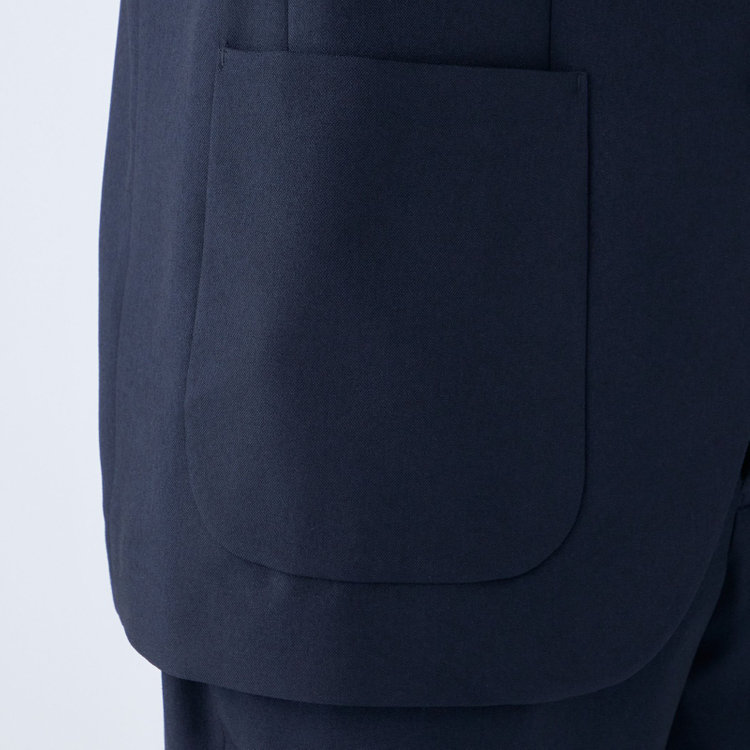 ハイスペックモーション 【HIGH SPEC MOTION】【春夏】ポリエステル2釦シングルジャケット/ネイビー 紺濃色