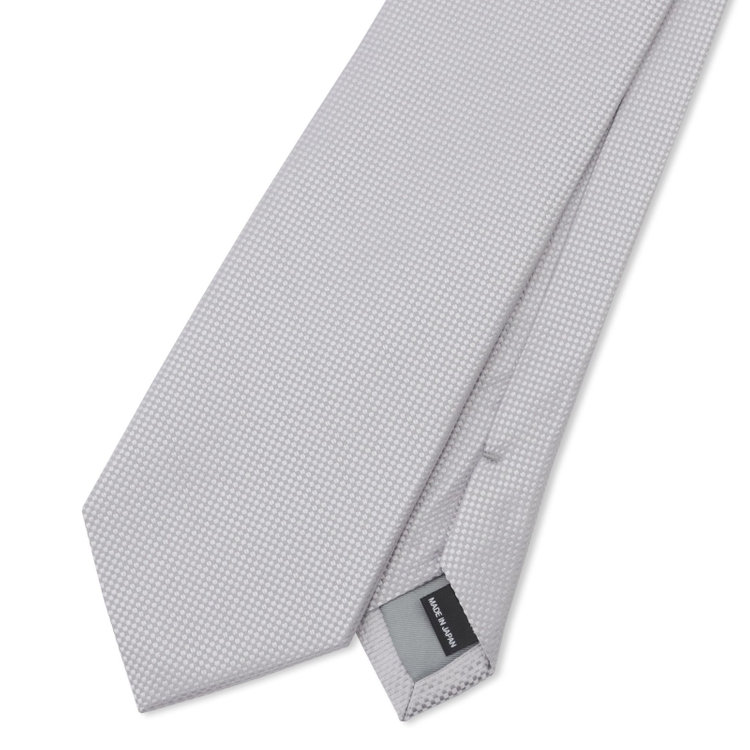 ドナートヴィンチ 【Donato Vinci Italy】【結婚式】シルクフォーマルネクタイ 8.0㎝幅/シルバー/MADE IN JAPAN グレー淡色
