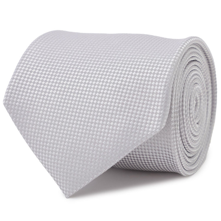 ドナートヴィンチ 【Donato Vinci Italy】【結婚式】シルクフォーマルネクタイ 8.0㎝幅/シルバー/MADE IN JAPAN グレー淡色