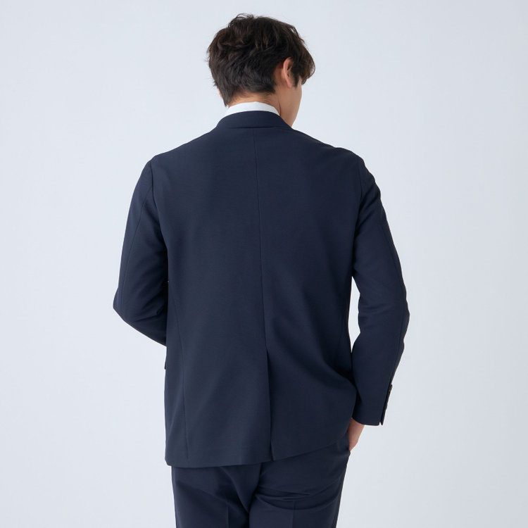ハイスペックモーション 【HIGH SPEC MOTION】【春夏】ポリエステル2釦シングルジャケット/ネイビー 紺中間