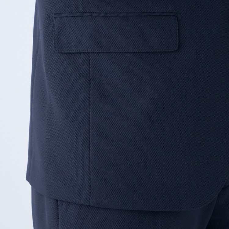 ハイスペックモーション 【HIGH SPEC MOTION】【春夏】ポリエステル2釦シングルジャケット/ネイビー 紺中間