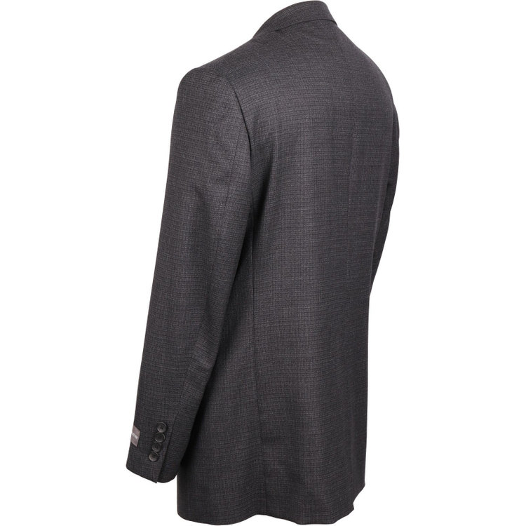 ジョンピアース 【JOHN PEARSE White】【秋冬】2釦シングルスーツ 1タック/グレー×チェック/REAL GRAY COLLECTION/NEW ZEALAND LIMITED WOOL グレー系(灰)