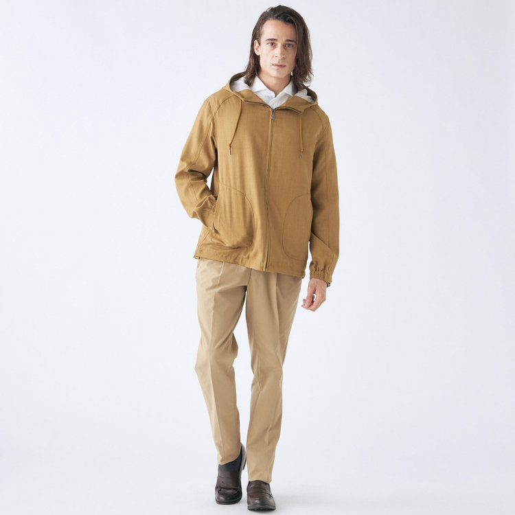 スタンリーブラッカ 【stanley blacker new york】マリンパーカー/ブラウン 茶淡色