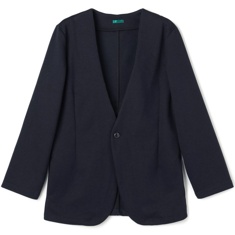 ＵＷＳ ＨＯＭＥ 【ULTRA WORK SUIT/HOME LINE】【秋冬】セットアップ1釦ノーカラージャケット/ネイビー ネイビー系(紺)