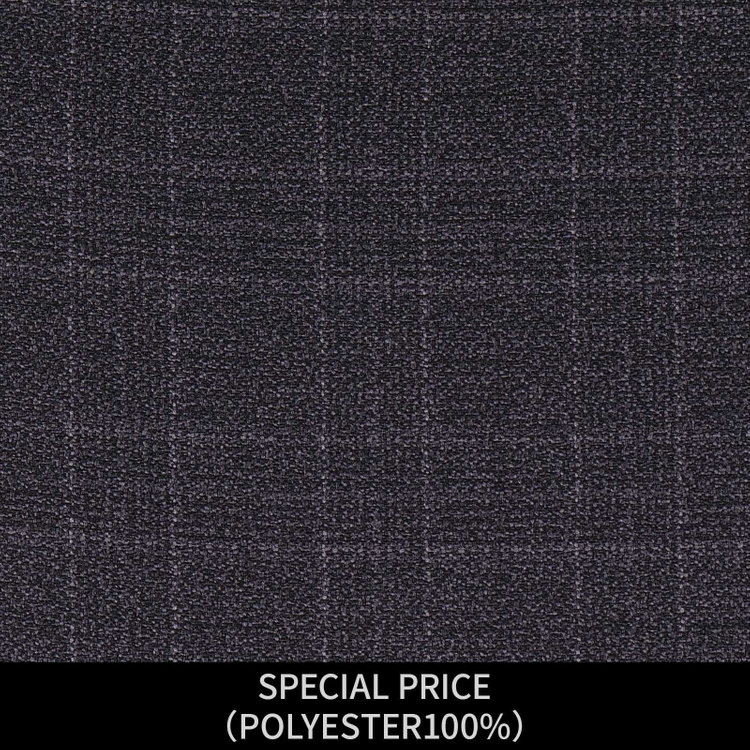ＪＰ コンフォート 【パターンオーダー】【JOHN PEARSE comfort 6釦2掛ダブル】【秋冬】スーツ/SPECIAL PRICE/ネイビーグレー×チェック(POLYESTER100%) グレー系(灰)