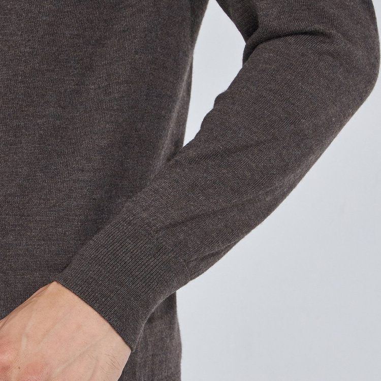 ＪＰコンフォート ネイビー 【JOHN PEARSE comfort navy】【秋冬】モックネックセーター/ブラウン 茶中間