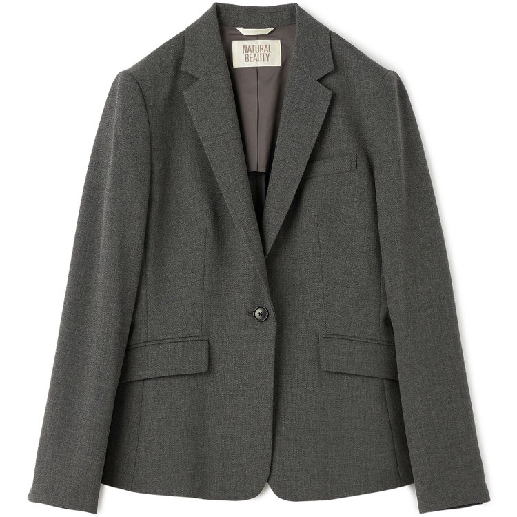 KONAKA　アウトレット 【WEB限定/OUTLET/汚れ・キズ等有】【NATURAL BEAUTY】【年間】1釦ジャケット/グレー グレー濃色