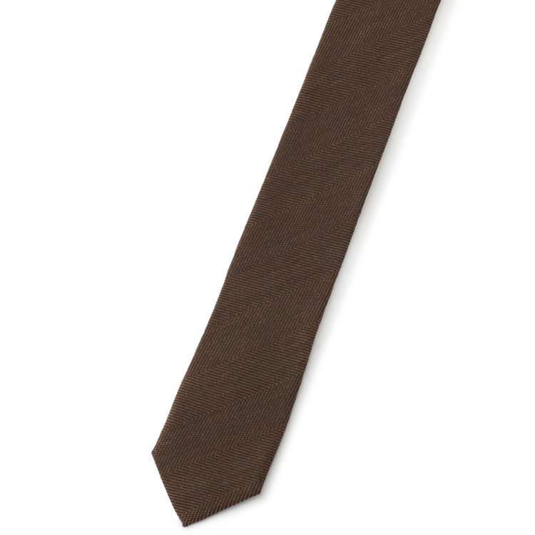 ドナートヴィンチウォモ 【Donato Vinci Italy UOMO】シルクソリッドネクタイ 8.0cm;幅/ブラウン/MADE IN JAPAN その他