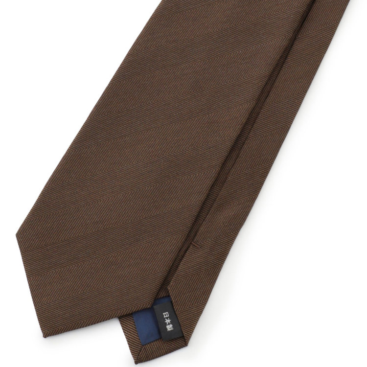 ドナートヴィンチウォモ 【Donato Vinci Italy UOMO】シルクソリッドネクタイ 8.0cm;幅/ブラウン/MADE IN JAPAN その他