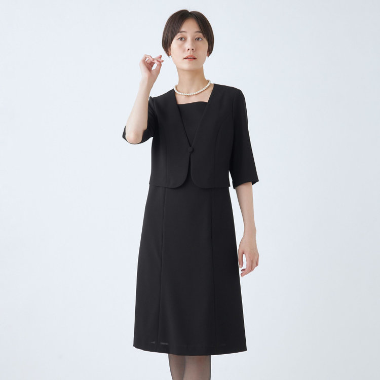 ソノタ（KONAKA用） 【RADVAN】【年間】スタンドタック襟アンサンブルレディースフォーマル 黒
