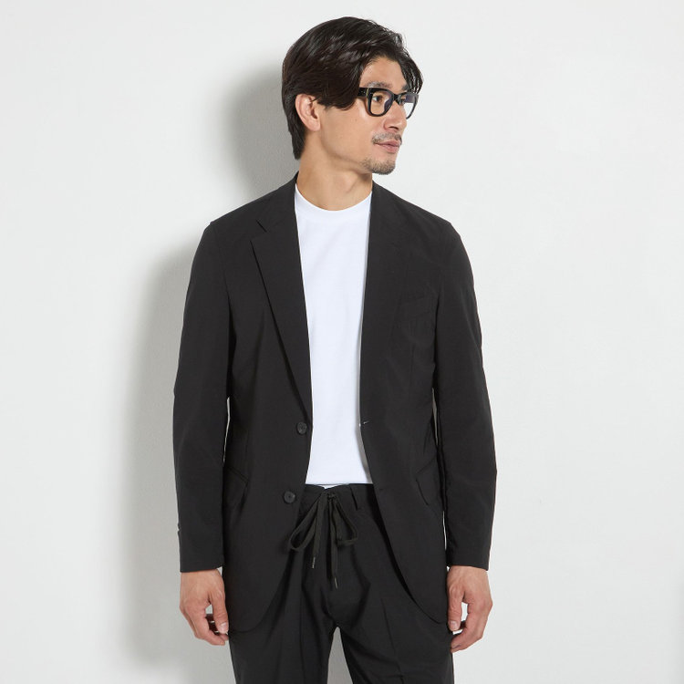 ＵＷＳ ＷＯＲＫ 【ULTRA WORK SUIT】【春夏】セットアップ2釦ジャケット/ブラック 黒