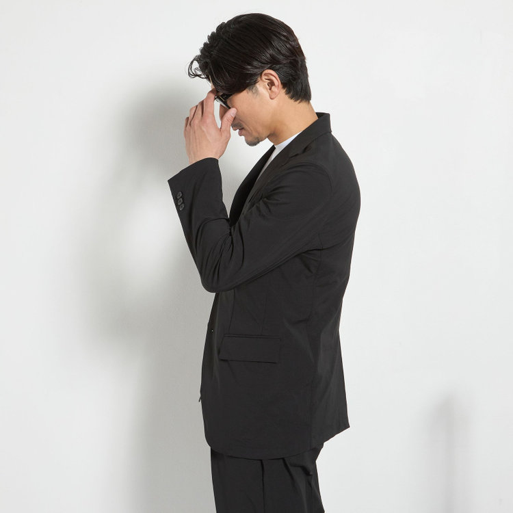 ＵＷＳ ＷＯＲＫ 【ULTRA WORK SUIT】【春夏】セットアップ2釦ジャケット/ブラック 黒