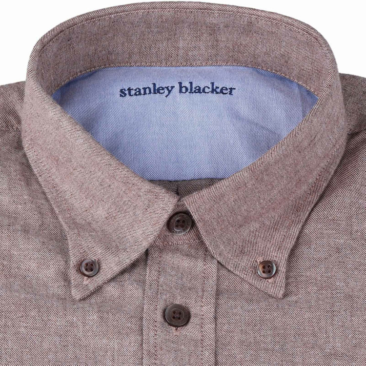 スタンリーブラッカ 【stanley blacker】【長袖】シャンブレーボタンダウンシャツ/ベージュ ベージュ系(薄茶)