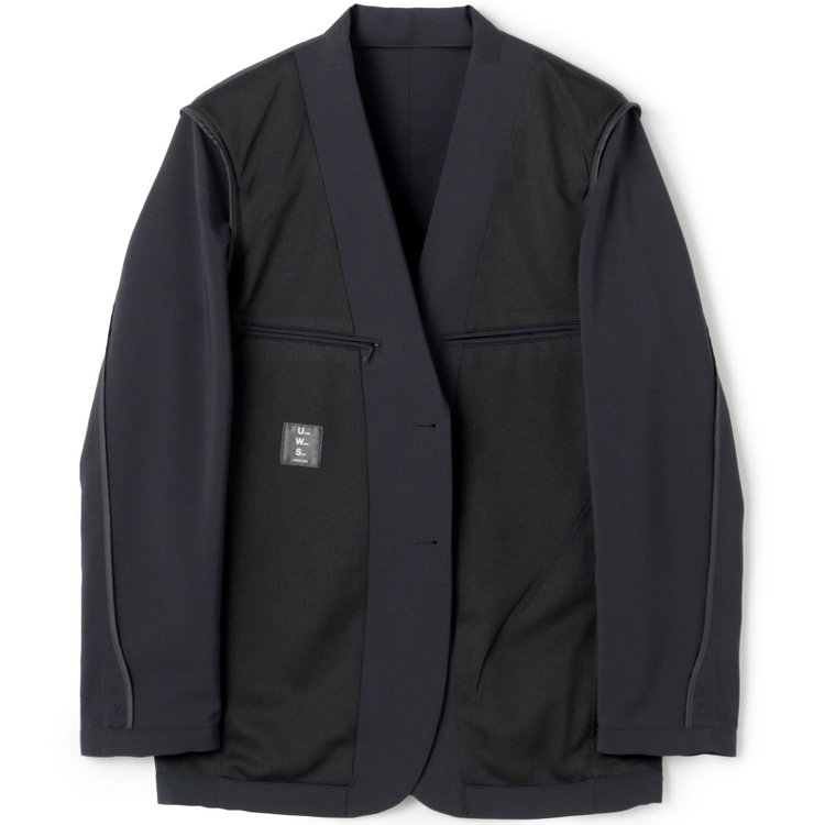 ＵＷＳ ＷＯＲＫ 【ULTRA WORK SUIT/WORK LINE】【年間】セットアップ2釦ジャケット/ネイビー 紺中間