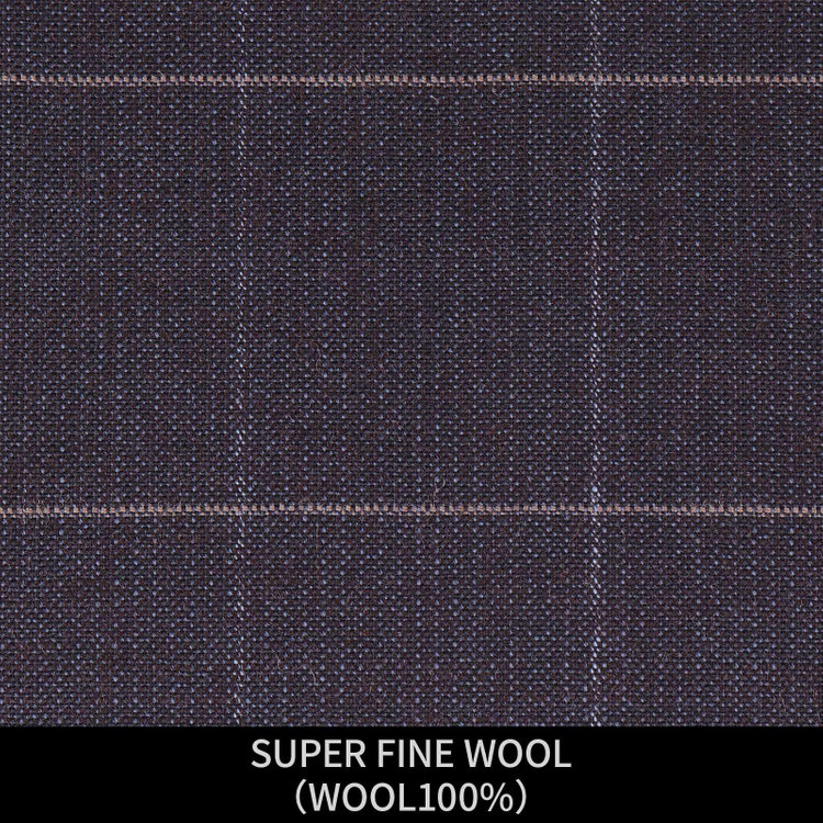 ＪＰ コンフォート 【パターンオーダー】【JOHN PEARSE comfort 6釦2掛ダブル】【秋冬】スーツ/SUPER FINE WOOL/ネイビー×ウィンドペン(WOOL100%) ネイビー系(紺)