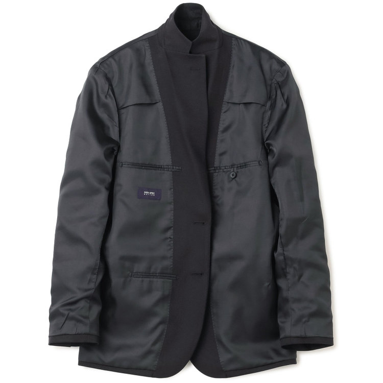 ハイスペックモーション 【HIGH SPEC MOTION】【秋冬】2釦シングルジャケット/ブラック/パッチポケット 黒