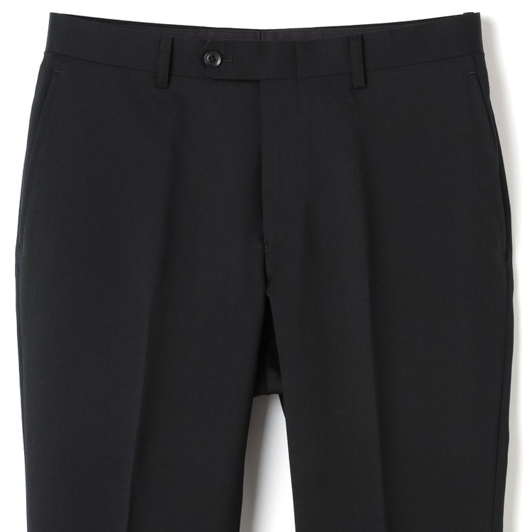ＪＰセレクトライン 【JOHN PEARSE Black SELECT LINE】【年間】スペアパンツ付き/2釦シングルスーツ 0タック/ブラック×ソリッド/※裾上げ必要 黒