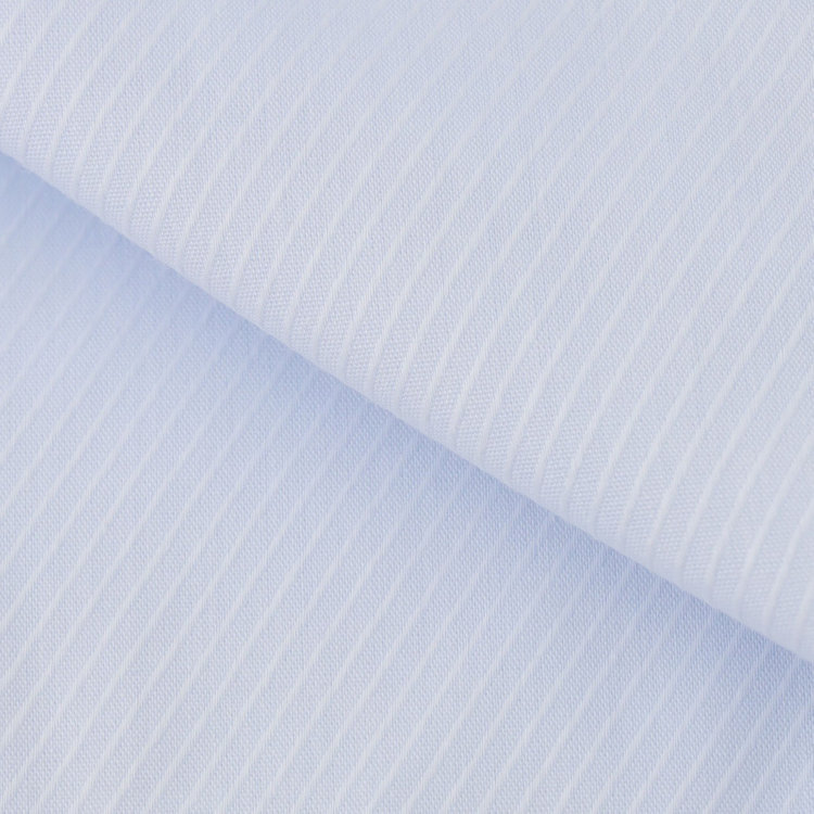 ジョンピアース 【JOHN PEARSE White】【形態安定】ボタンダウンドレスシャツ/サックス×ドビーツイル/Oil guard 青淡色