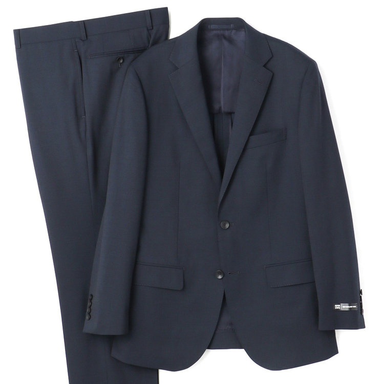 ドナートヴィンチウォモ 【THE 神 SUIT】【Donato Vinci Italy UOMO】【春夏】2釦シングルスーツ 0タック/ネイビー/NEW ZEALAND WOOL SUPER170'S/※裾上げ必要 紺中間
