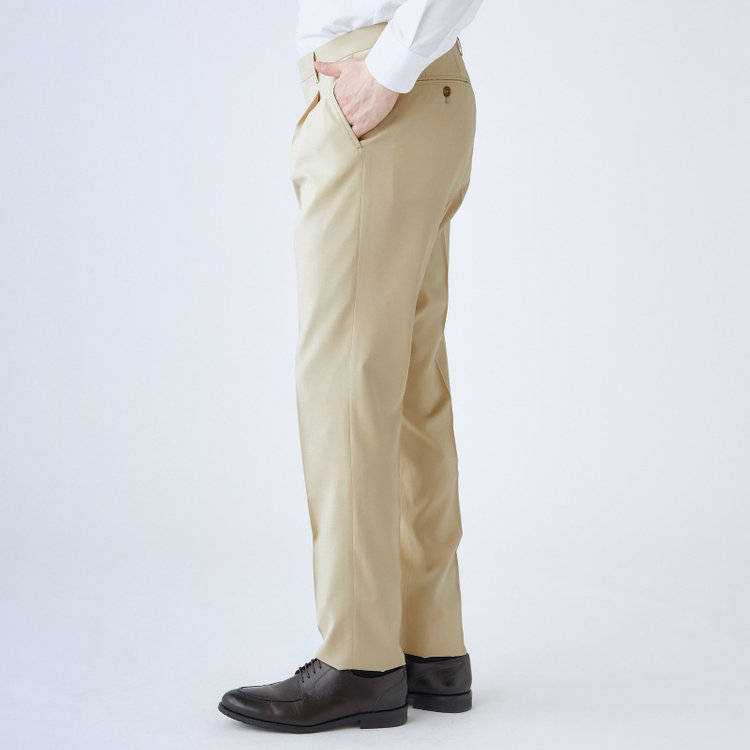 ソノタ（KONAKA用） 【春夏】 1タックパンツ/ベージュ/※裾上げ必要 茶淡色