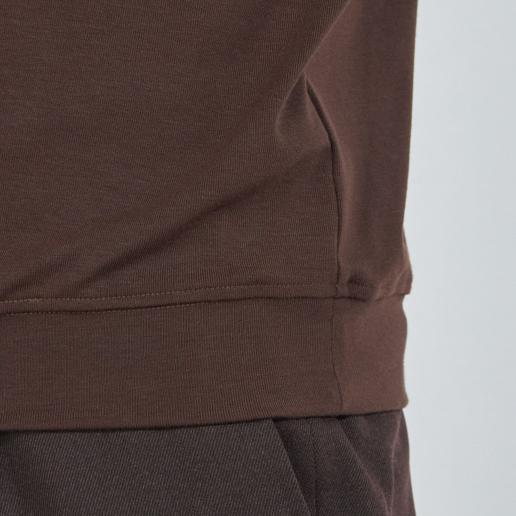 カンサイマン 【KANSAIMAN Collection】【長袖】 ドレスカフニット/ブラウン 茶中間