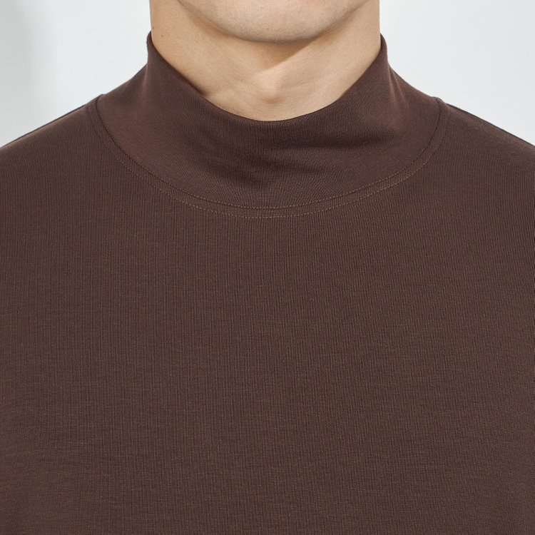 カンサイマン 【KANSAIMAN Collection】【長袖】 ドレスカフニット/ブラウン 茶中間