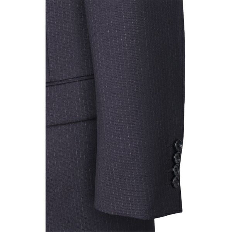 ＵＮＰＲＥＳＳＵＲＥ 【Unpressure】【秋冬】2釦シングルスーツ 0タック/ネイビー×ストライプ ネイビー系(紺)