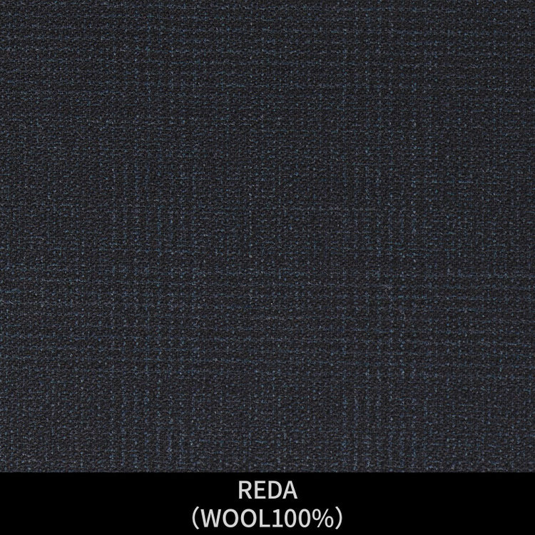 ＪＰ コンフォート 【パターンオーダー】【JOHN PEARSE comfort 6釦2掛ダブル】【秋冬】スーツ/REDA/ダークネイビー×チェック(WOOL100%) ネイビー系(紺)